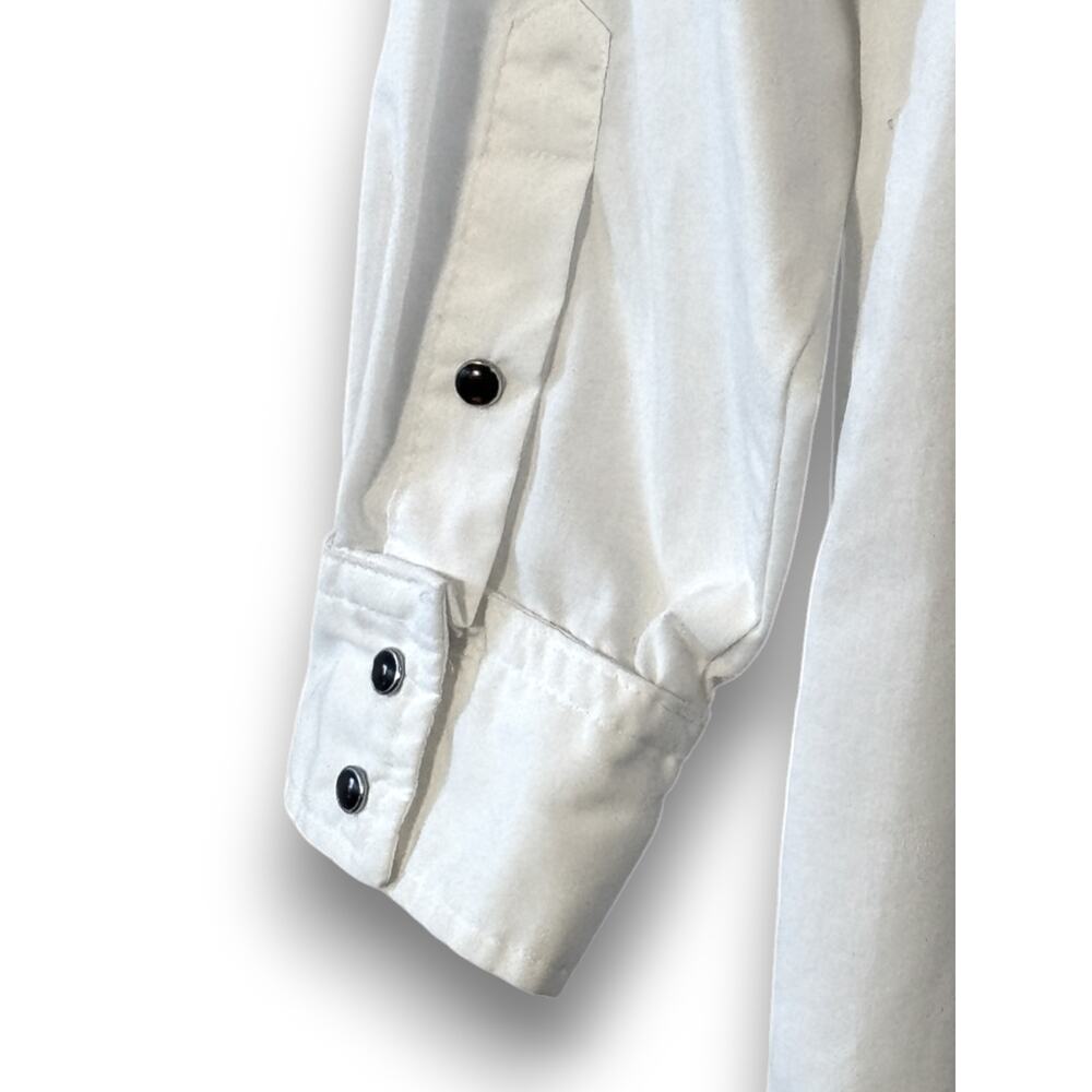 Vintage Cowboys Turtle Association by Roper Western Shirt Mens XL White Black - Picture 8 of 13